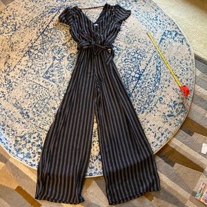 Bailey Blue Stripe Jumpsuit